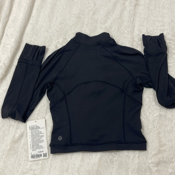 COPY - Lululemon It’s Rulu Run Cropped Half Zip Black size 2 - Picture 2 of 2